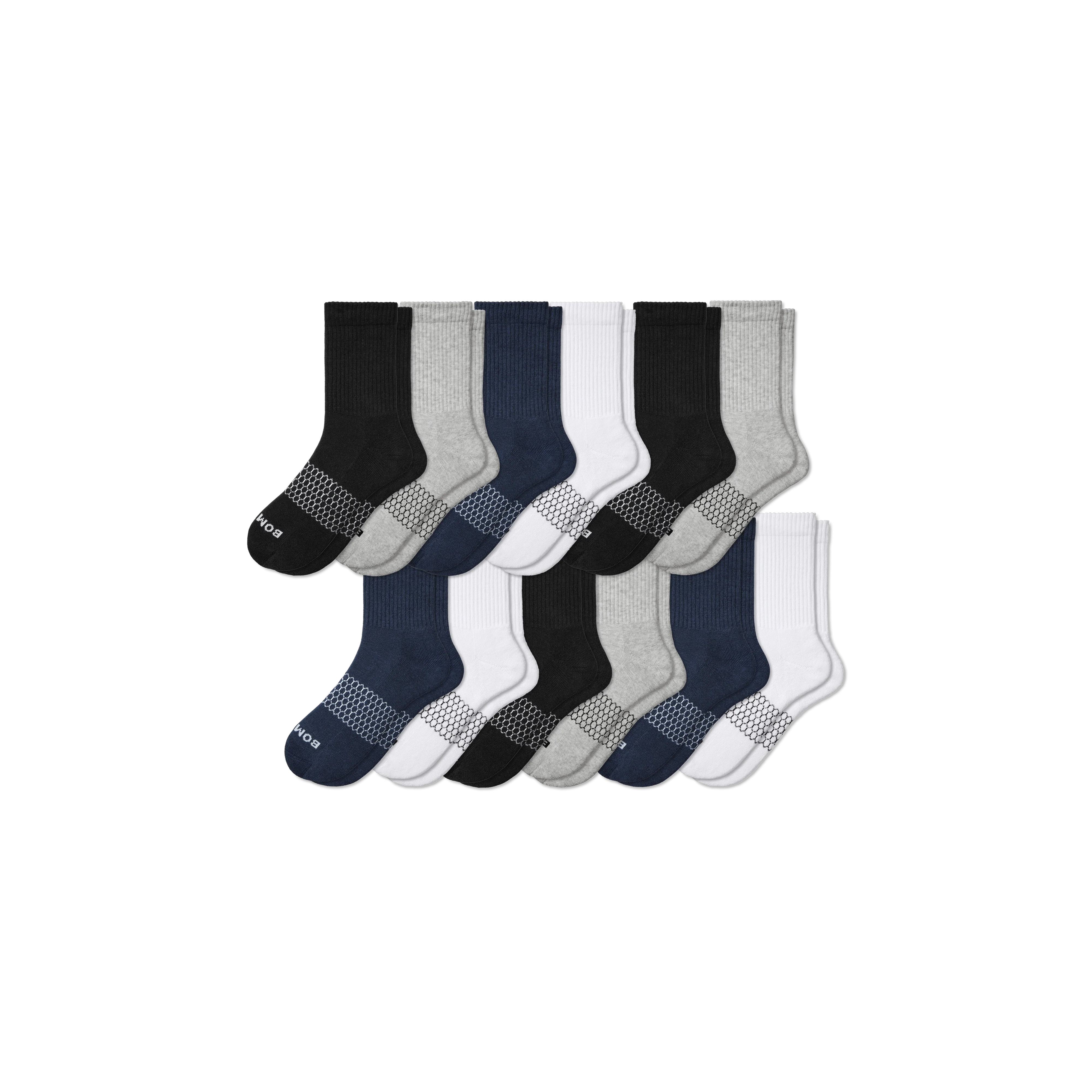 Women's Solids Half Calf Sock 12-Pack