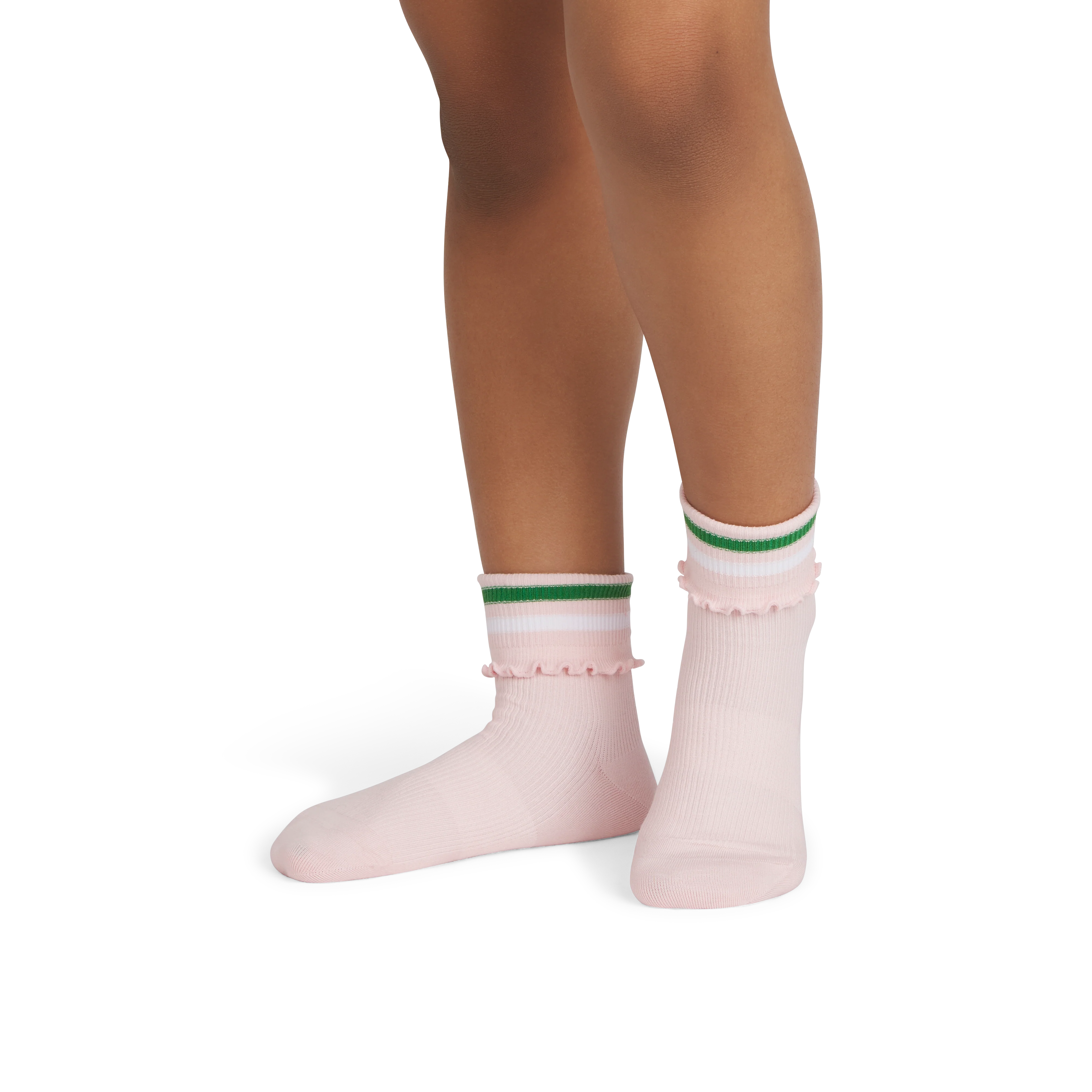 Youth Foldover Ruffle Quarter Sock 4-Pack - Image 4
