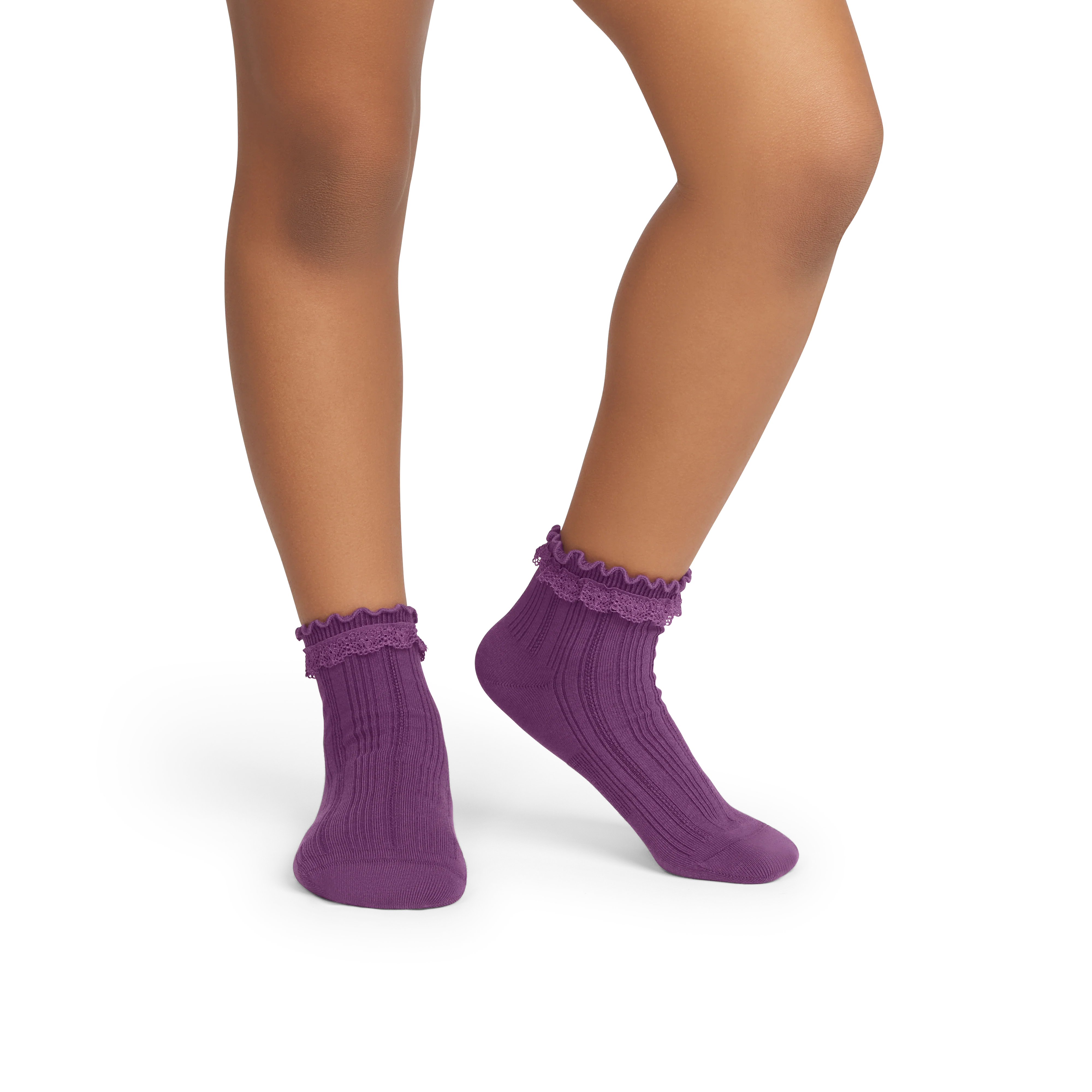 Youth Ruffle Rib Quarter Sock 8-Pack - Image 4