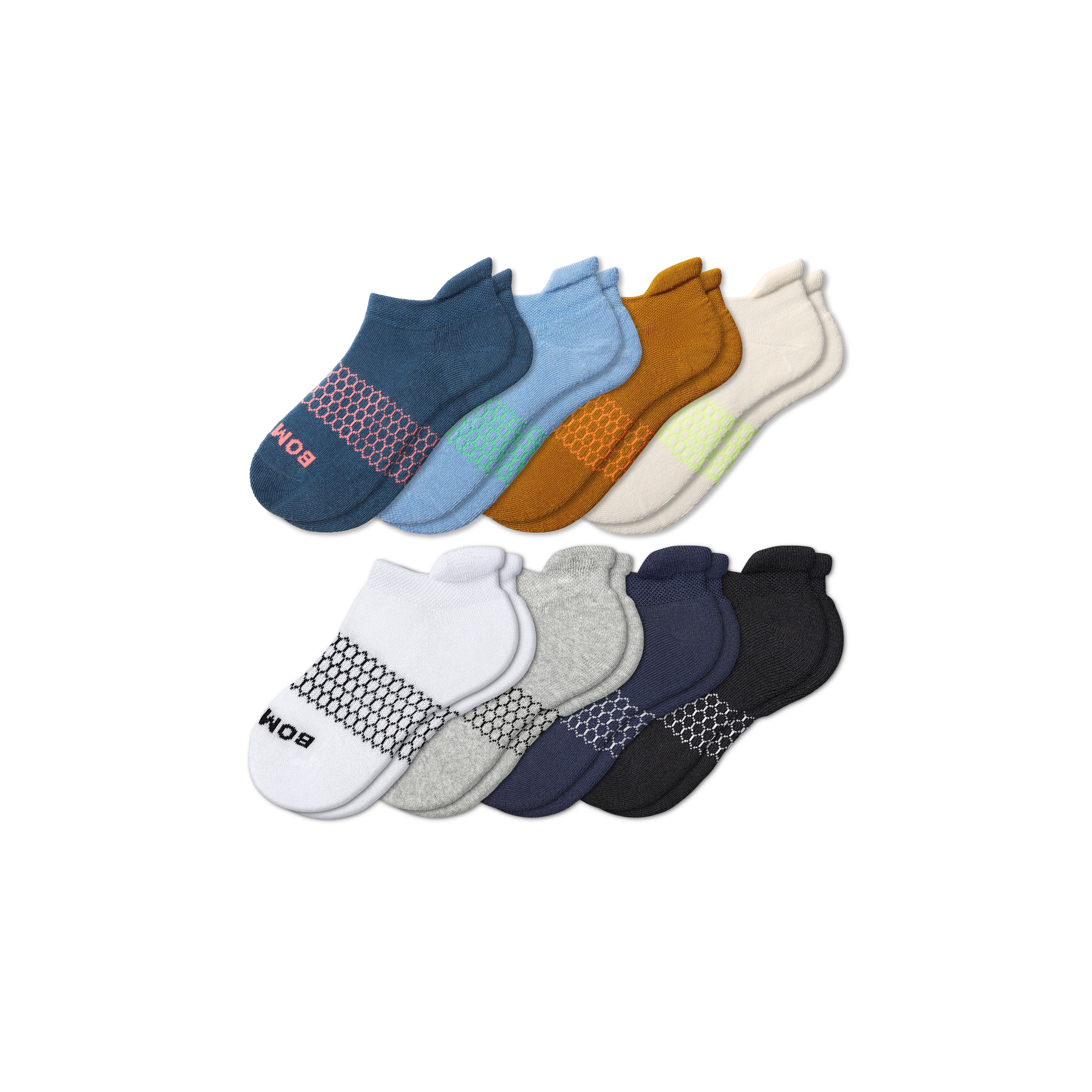 Youth Solids Ankle Sock 8-Pack